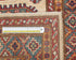 12 Feet Beige Kazak Afghan Hand Knotted Wool Runner Rug